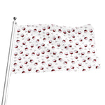 Glasses Of Wine Pattern Print Flag