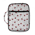 Glasses Of Wine Pattern Print Front Pocket Bible Bag