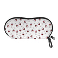 Glasses Of Wine Pattern Print Glasses Case
