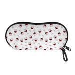 Glasses Of Wine Pattern Print Glasses Case