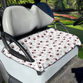 Glasses Of Wine Pattern Print Golf Cart Seat Cover