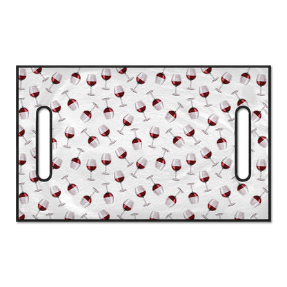 Glasses Of Wine Pattern Print Golf Cart Seat Cover