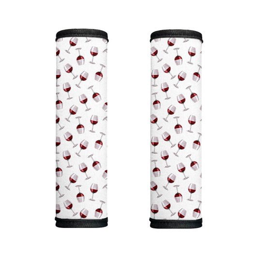 Glasses Of Wine Pattern Print Handle Covers