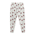 Glasses Of Wine Pattern Print Jogger Pants