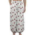 Glasses Of Wine Pattern Print Lantern Pants