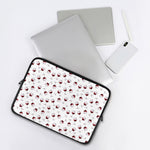 Glasses Of Wine Pattern Print Laptop Sleeve