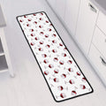 Glasses Of Wine Pattern Print Long Kitchen Mat
