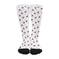 Glasses Of Wine Pattern Print Long Socks