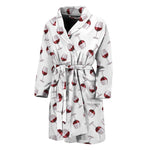 Glasses Of Wine Pattern Print Men's Bathrobe