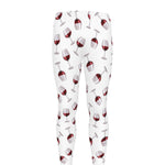 Glasses Of Wine Pattern Print Men's leggings