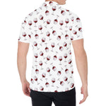 Glasses Of Wine Pattern Print Men's Shirt