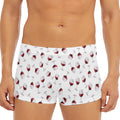 Glasses Of Wine Pattern Print Men's Short Boxer Briefs