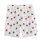 Glasses Of Wine Pattern Print Men's Sports Shorts