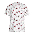 Glasses Of Wine Pattern Print Men's Athletic T-Shirt