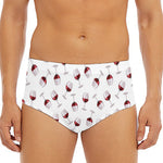 Glasses Of Wine Pattern Print Men's Triangle Swim Briefs