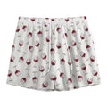 Glasses Of Wine Pattern Print Mesh Shorts