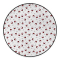 Glasses Of Wine Pattern Print Round Floor Mat