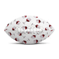 Glasses Of Wine Pattern Print Rugby Ball