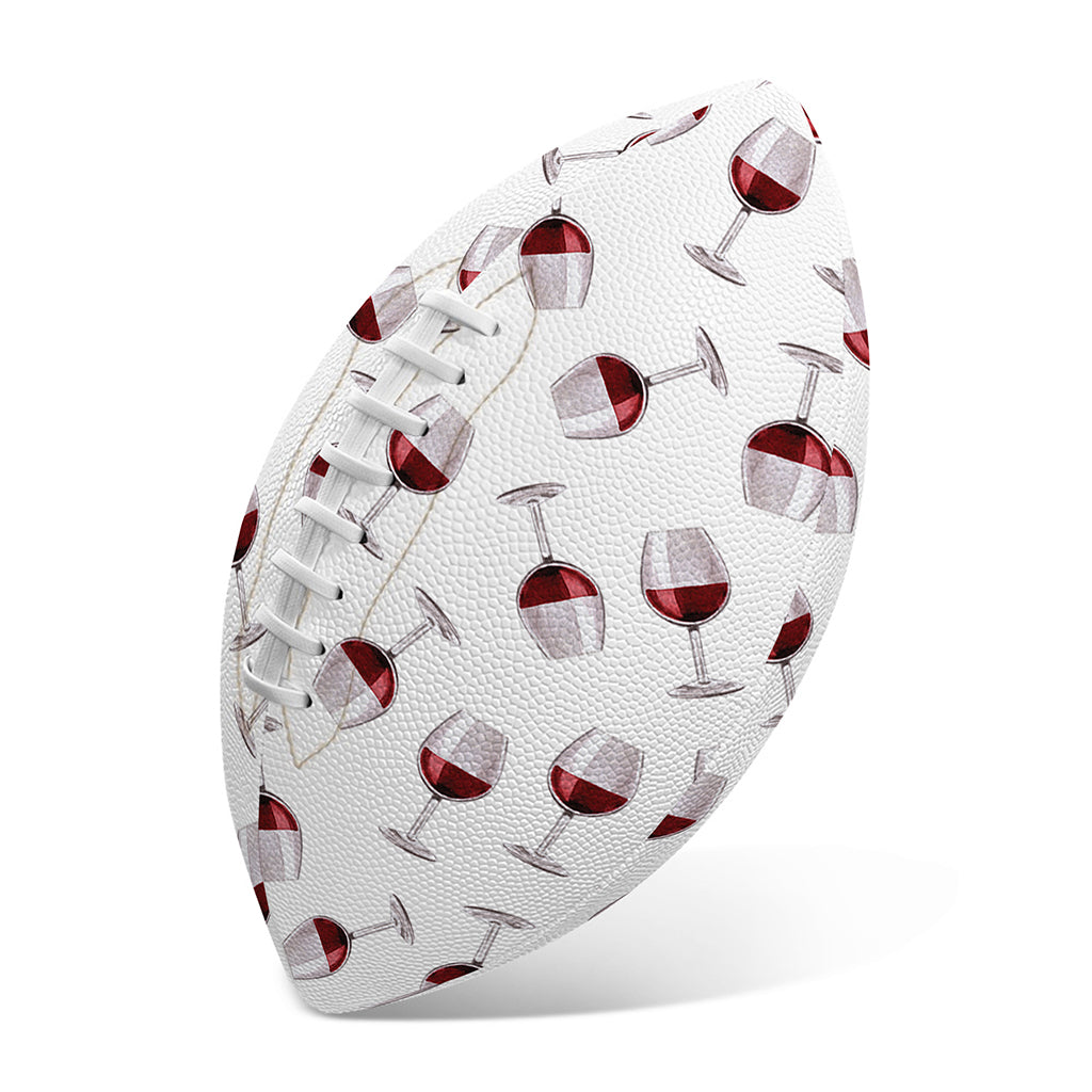 Glasses Of Wine Pattern Print Rugby Ball
