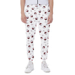 Glasses Of Wine Pattern Print Scuba Joggers