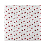 Glasses Of Wine Pattern Print Silk Bandana