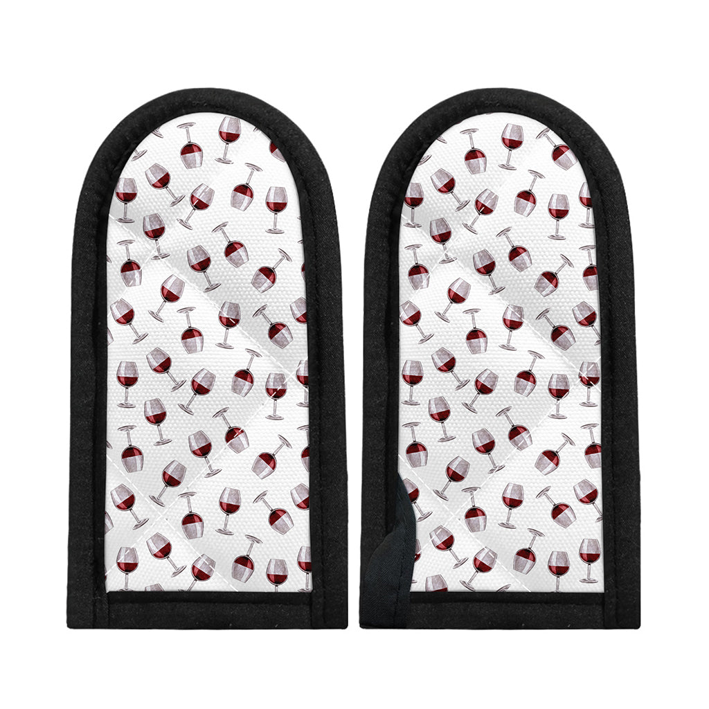 Glasses Of Wine Pattern Print Skillet Handle Cover