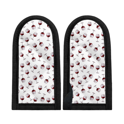 Glasses Of Wine Pattern Print Skillet Handle Cover