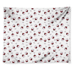 Glasses Of Wine Pattern Print Tapestry