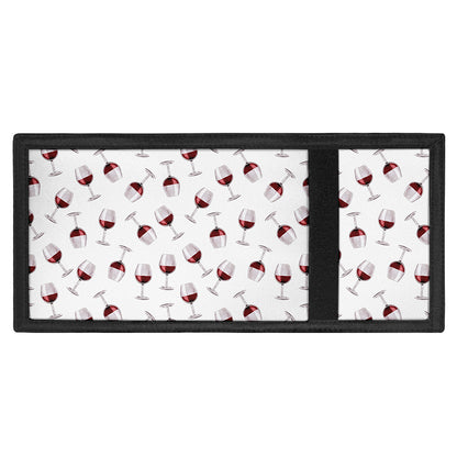 Glasses Of Wine Pattern Print Trifold Wallet