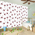 Glasses Of Wine Pattern Print Wall Sticker