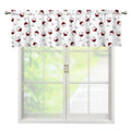 Glasses Of Wine Pattern Print Window Valance