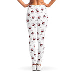Glasses Of Wine Pattern Print Women's Leggings