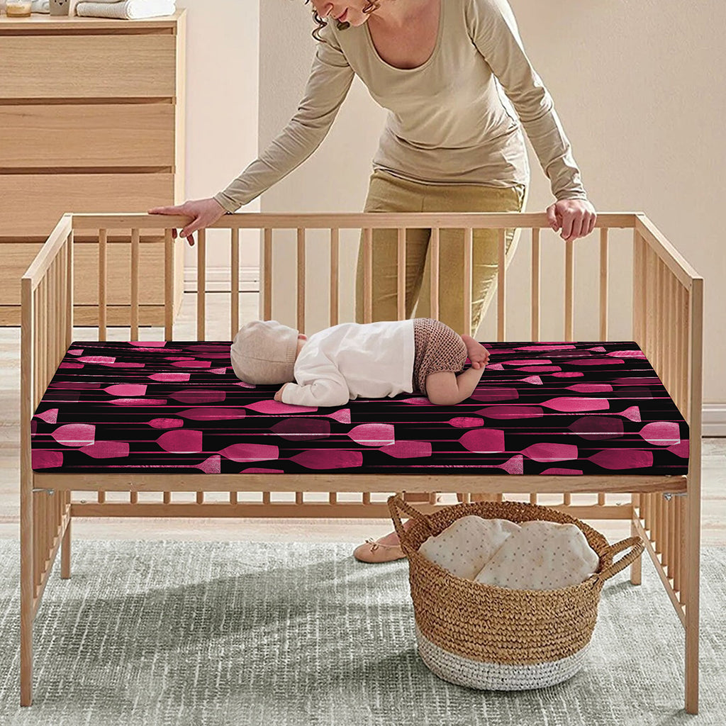 Glasses Of Wine Print Baby Crib Sheet