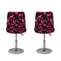 Glasses Of Wine Print Bar Stool Covers
