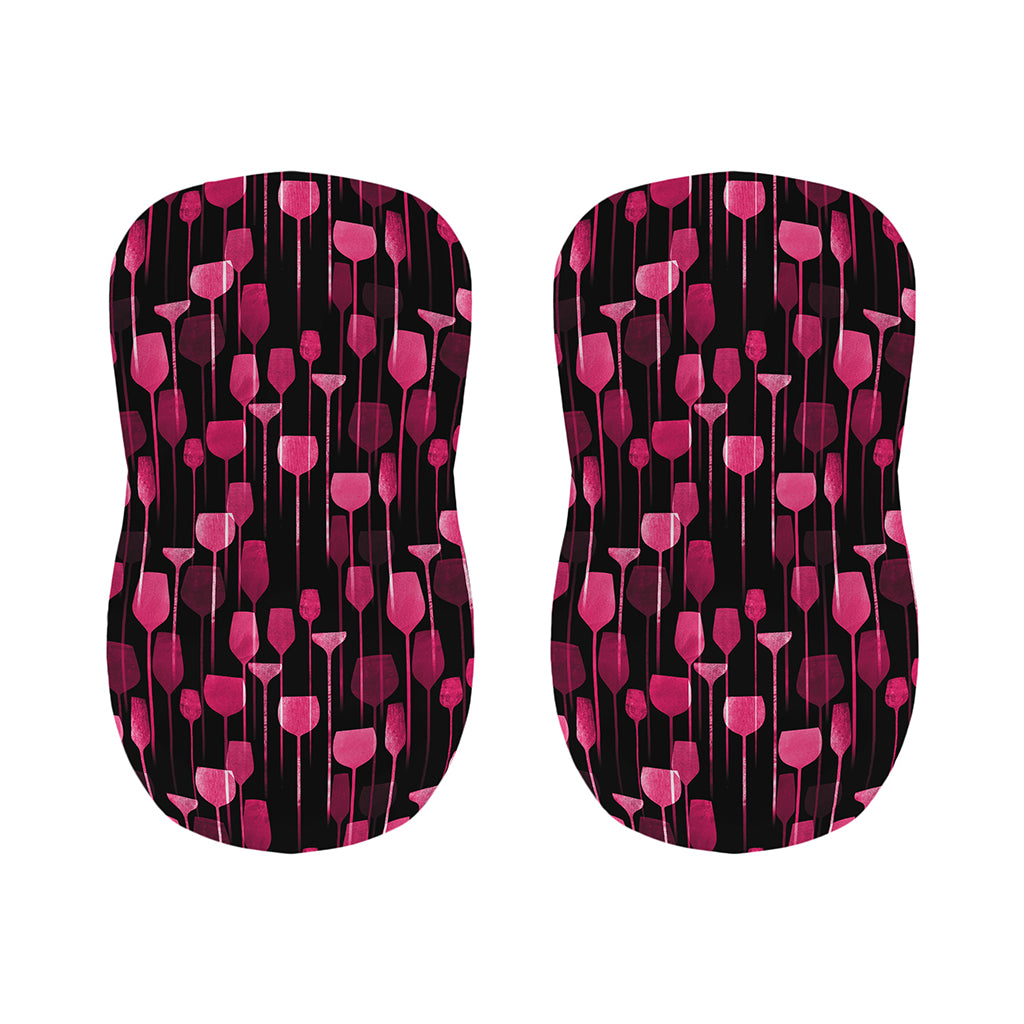 Glasses Of Wine Print Bar Stool Covers