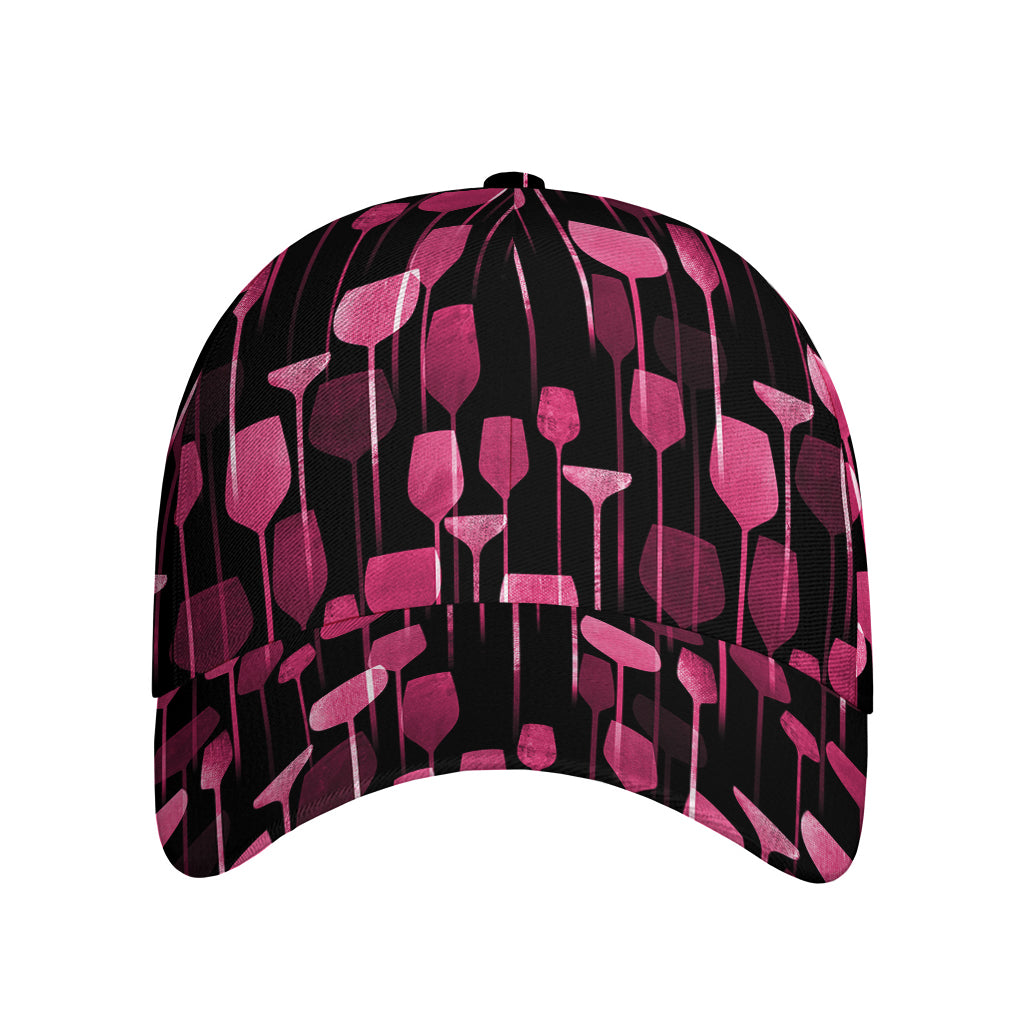 Glasses Of Wine Print Baseball Cap