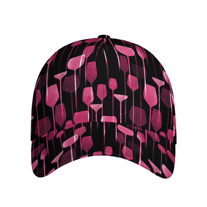 Glasses Of Wine Print Baseball Cap