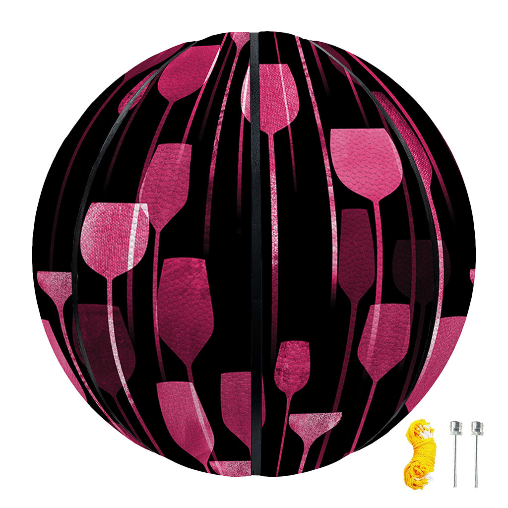 Glasses Of Wine Print Basketball