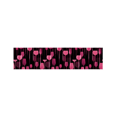 Glasses Of Wine Print Bed Runner