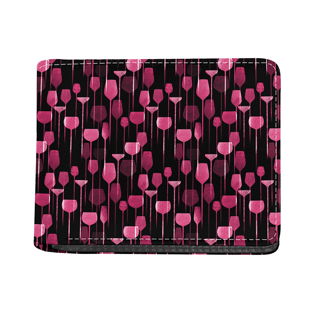 Glasses Of Wine Print Bifold Wallet