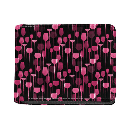 Glasses Of Wine Print Bifold Wallet