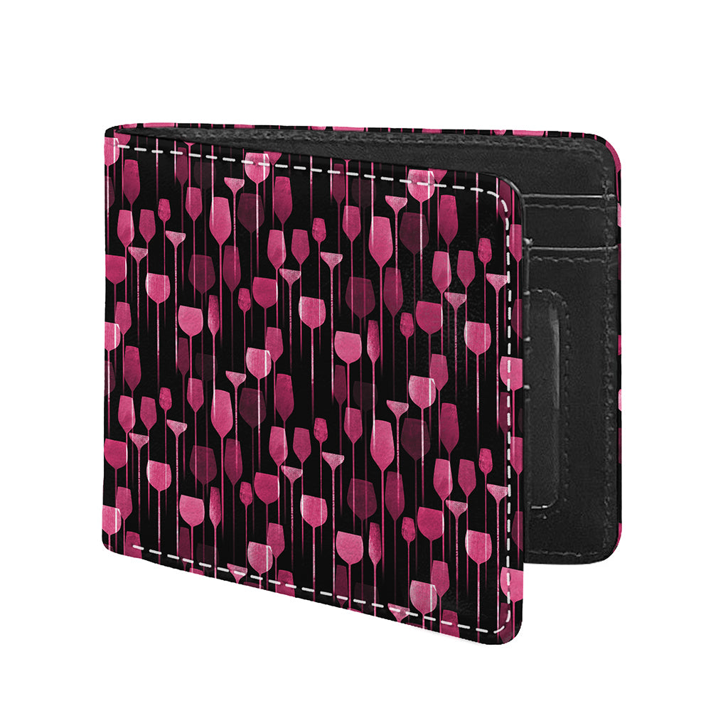 Glasses Of Wine Print Bifold Wallet
