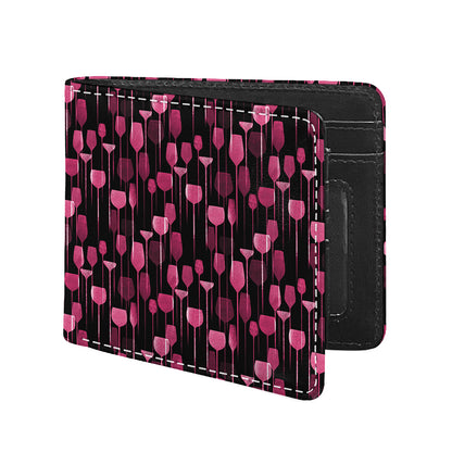 Glasses Of Wine Print Bifold Wallet