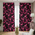 Glasses Of Wine Print Dimout Pencil Pleat Curtains