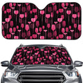 Glasses Of Wine Print Car Windshield Sun Shade