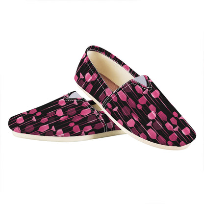 Glasses Of Wine Print Casual Shoes
