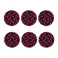 Glasses Of Wine Print Coaster Set