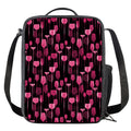 Glasses Of Wine Print Crossbody Lunch Bag