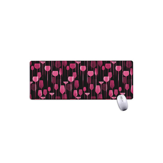Glasses Of Wine Print Extended Mouse Pad
