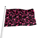 Glasses Of Wine Print Flag